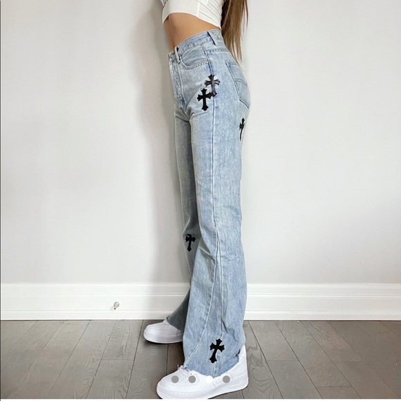 SOLD- Chrome hearts dupe jeans - Picture 3 of 7